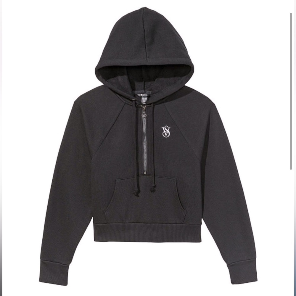 Victoria's Secret Black Half-zip Sweater